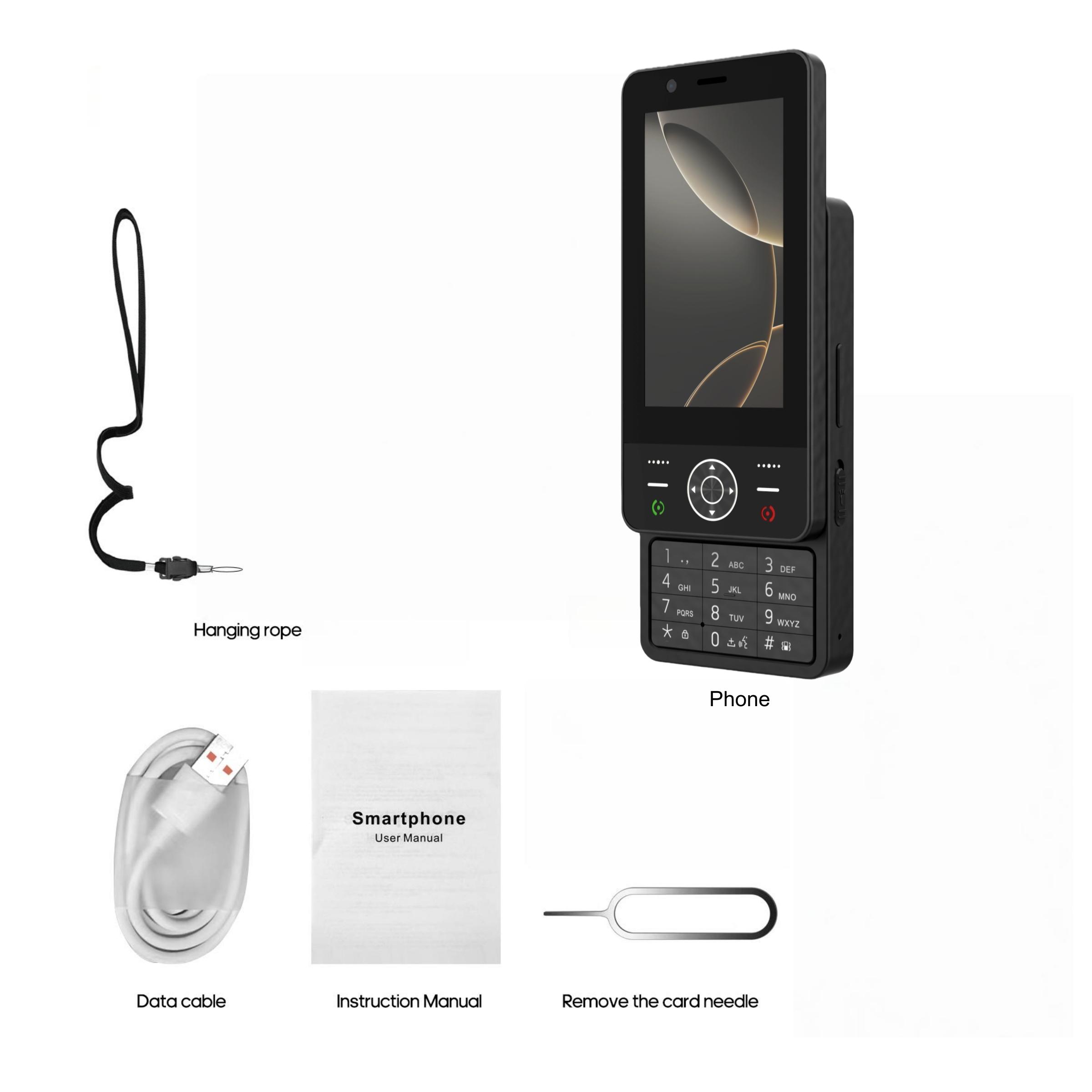 FUFFi-Sliding SmartPhone 4G Network, Mini 4.0 Inch Display, Dual Sim Card Slot, 2+16GB Storage, 2+2mp Camera, Ideal for Everyday Use