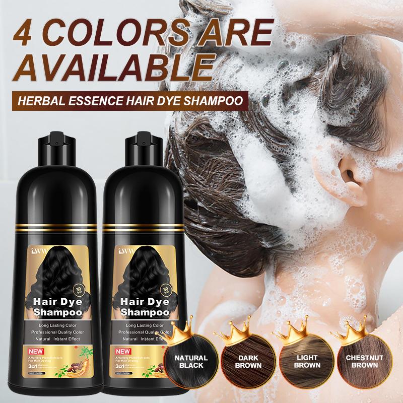 Hair Dye Shampoo - 3-in-1 Instant Hair Color with 100% Grey Coverage, Herbal Ingredients, Gentle Nourishing Formula, Long-lasting Shine, Easy to Use for All Hair Types Hair Dye Shampoo - 3-in-1 Instant Hair Color with 100% Grey Coverage, Herbal Ingredients, Gentle Nourishing Formula, Long-lasting Shine, Easy to Use for All Hair Types