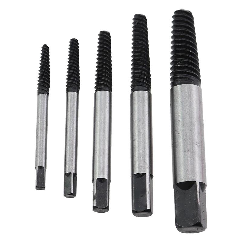 Advanced Screw Removal Kit, 5-Piece Set, Easy Extraction of Damaged Screws, Bolts, Pipes, Ideal for Woodworking & DIY Projects