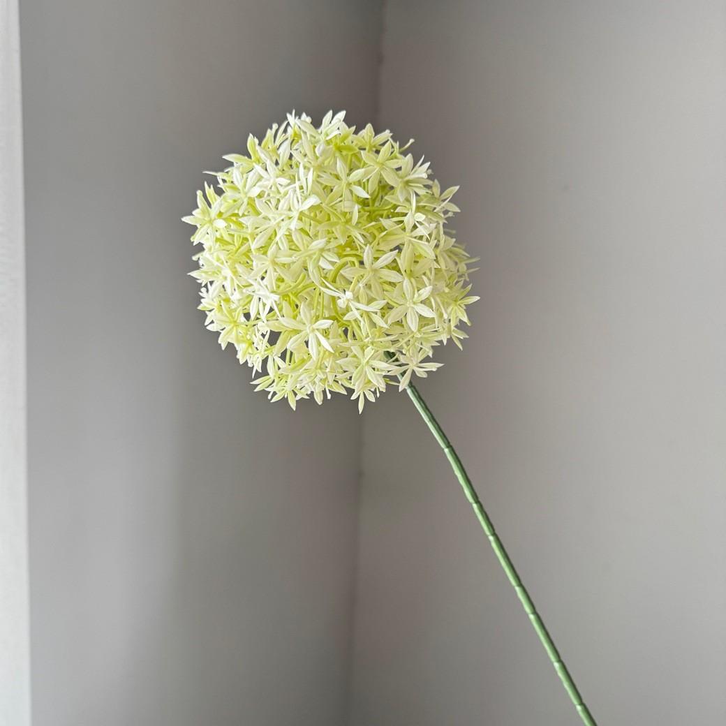 Hot Selling Single Onion Ball Artificial Flowers, High Quality Factory Direct Supply, Soft Decor for Living Room Wedding Decoration