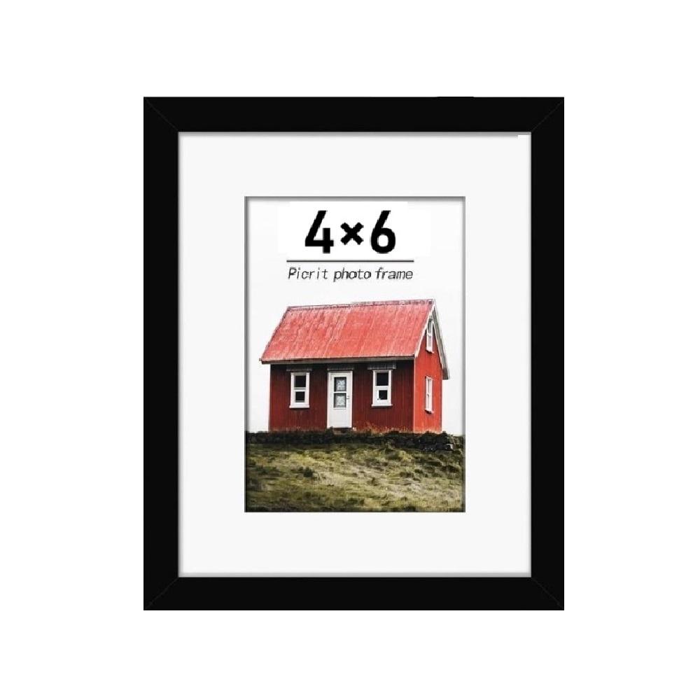 1pcs 4x6 Inch Wooden Frame, Wall-Mounted, HD Acrylic, Shatter-Resistant, Elegant, Simple Design, Ideal for Home, Party Decorations