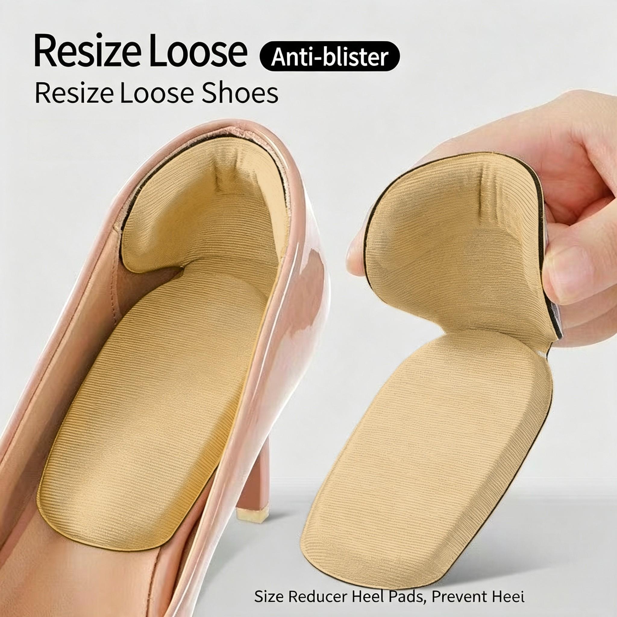 Size Reducing Heel Pads With Double Cushion Heel Protection, Peel Off Without Residue, Foot Care Accessories for Daily Commuting