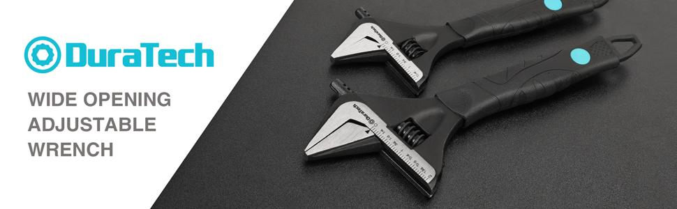 #SpringGlowUp DURATECH 8-Inch Adjustable Wrench, Wide Jaw Opening Plumbing Wrench, CR-V Steel, SAE and Metric Scale Marked, Ergonomic Grip #SpringGlowUp DURATECH 8-Inch Adjustable Wrench, Wide Jaw Opening Plumbing Wrench, CR-V Steel, SAE and Metric Scale Marked, Ergonomic Grip
