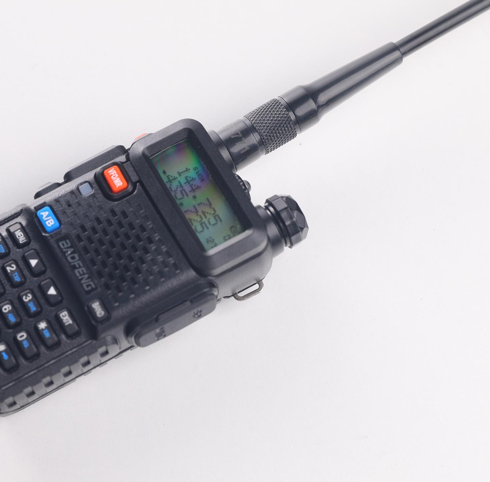 Baofeng Radio BF-771 Upgraded Antenna 14.96Inch Dual Band VHF/UHF High Gain Soft Whip Antenna for Baofeng Walkie Talkie UV-5R(All),UV-K5PLUS,BF-F8HP, BF-F8TD,UV-82(All) BF-888S UV-10R BF-H6/H7 TP-8Plus Audio Products Wireless New Version