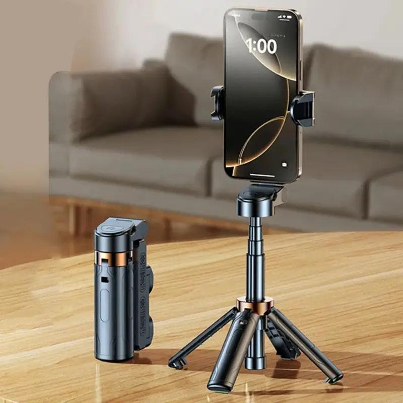 Mini Selfie Stick Travel Portable Tripod Stand, Four-Legged Phone Holder for Photography, Ideal for Travel & Daily Use