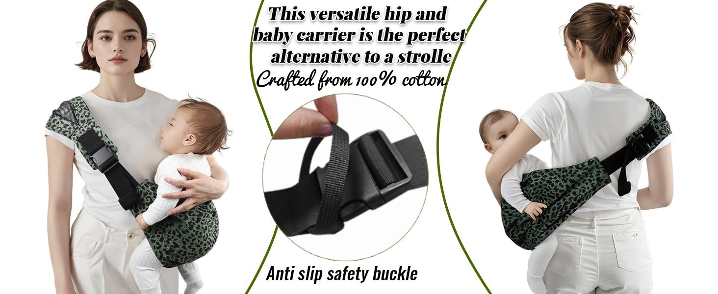 Baby Sling Carrier Adjustable Baby Sling 2026 Upgraded Toddler Sling Comfortable Baby Wrap Carriers Ergonomic-Designed Travel Friendly Carrying 10-45 Lbs