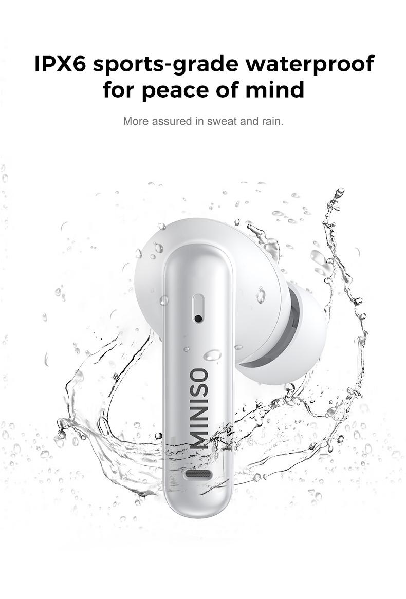 MINISO X25 TWS Bluetooth Headphones,Earbuds with Full Color Display, ANC Noise Cancelling , in-Ear Earphone for iPhone Andriod Sport/Workout/Running Audio
