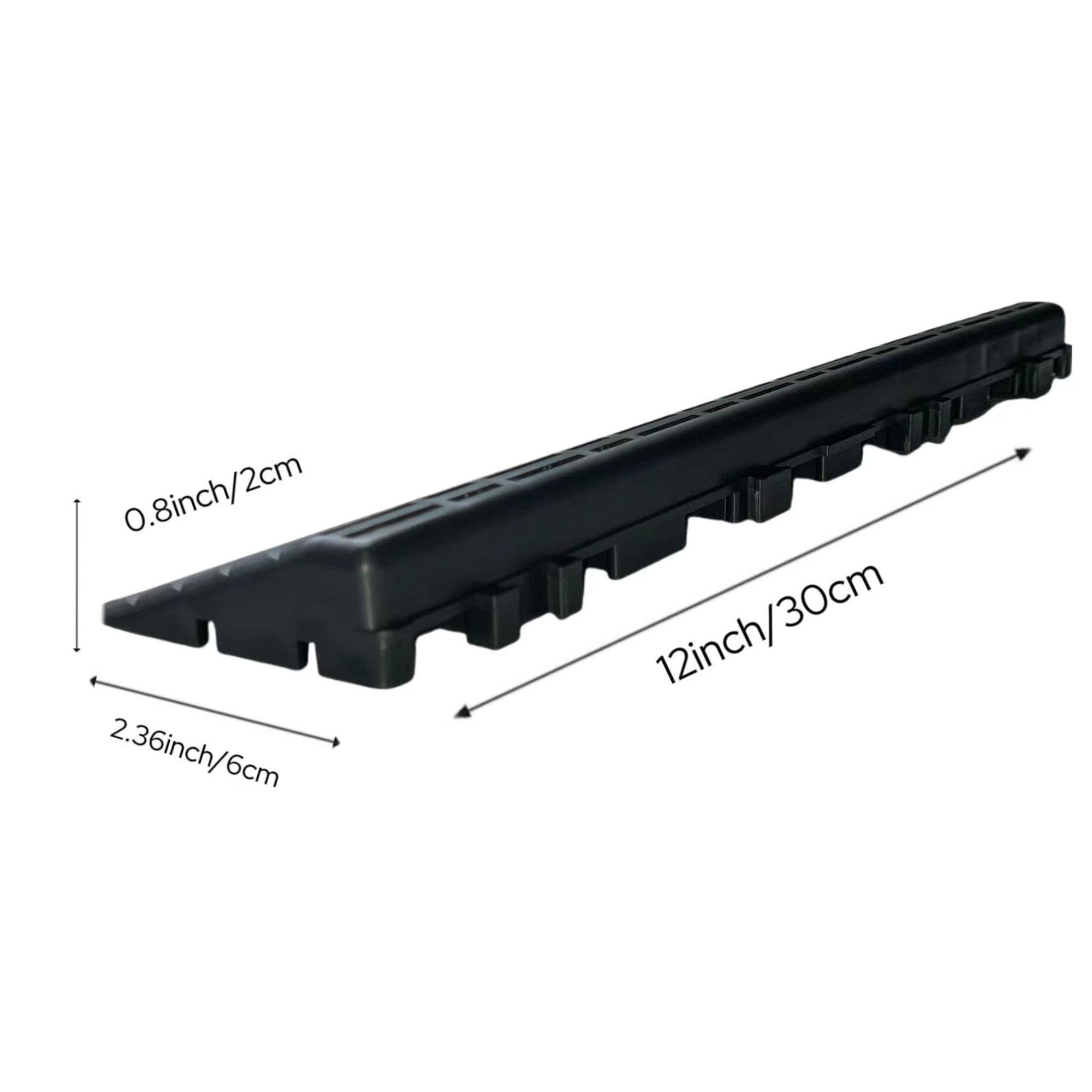 30/60 Pieces Straight Edge Trim And 4 Corners For Interlocking Deck Tiles, Easy interlock Waterproof Fireproof UV Resistant