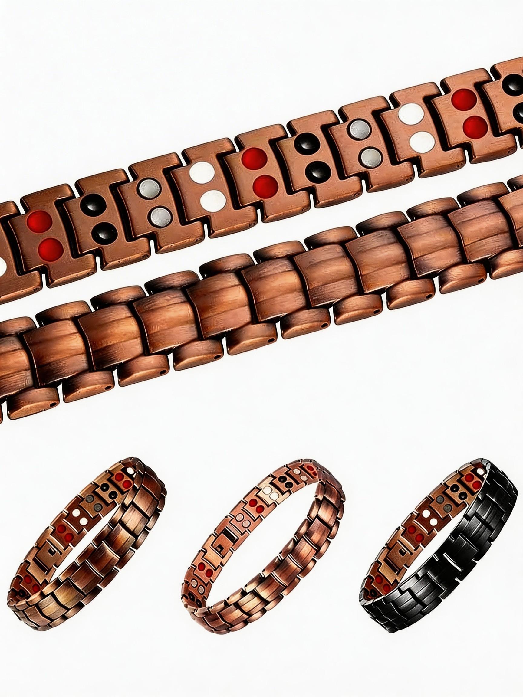 Adjustable Copper Magnetic Therapy Bracelet | Natural Healing, Trendy & Fashionable Design | Best Black Friday/Christmas Gift for Him/Her #Wellness #Gift Jewelry Accessory