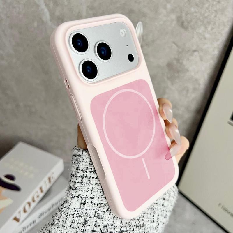 Made from Original Solid Color Liquid Silicone Designed for Magsafe, Compatible with for iphone 17 Pro Max, 16, 15, And 14, 13, Featuring a Large Window And a Shock-Resistant, Shockproof, Protective Skin- Cover