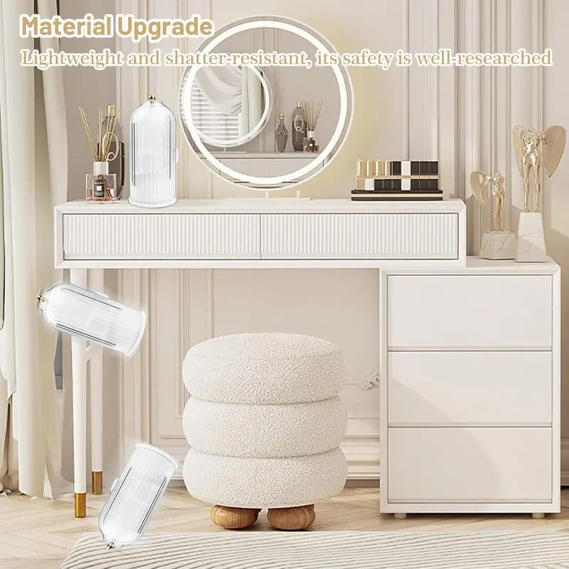 Rotating Electric Toothbrush Holder with Lid, Dustproof Toothpaste Rack, Bathroom Vanity Storage Box, Organizer, Creative Gift for Father's Day