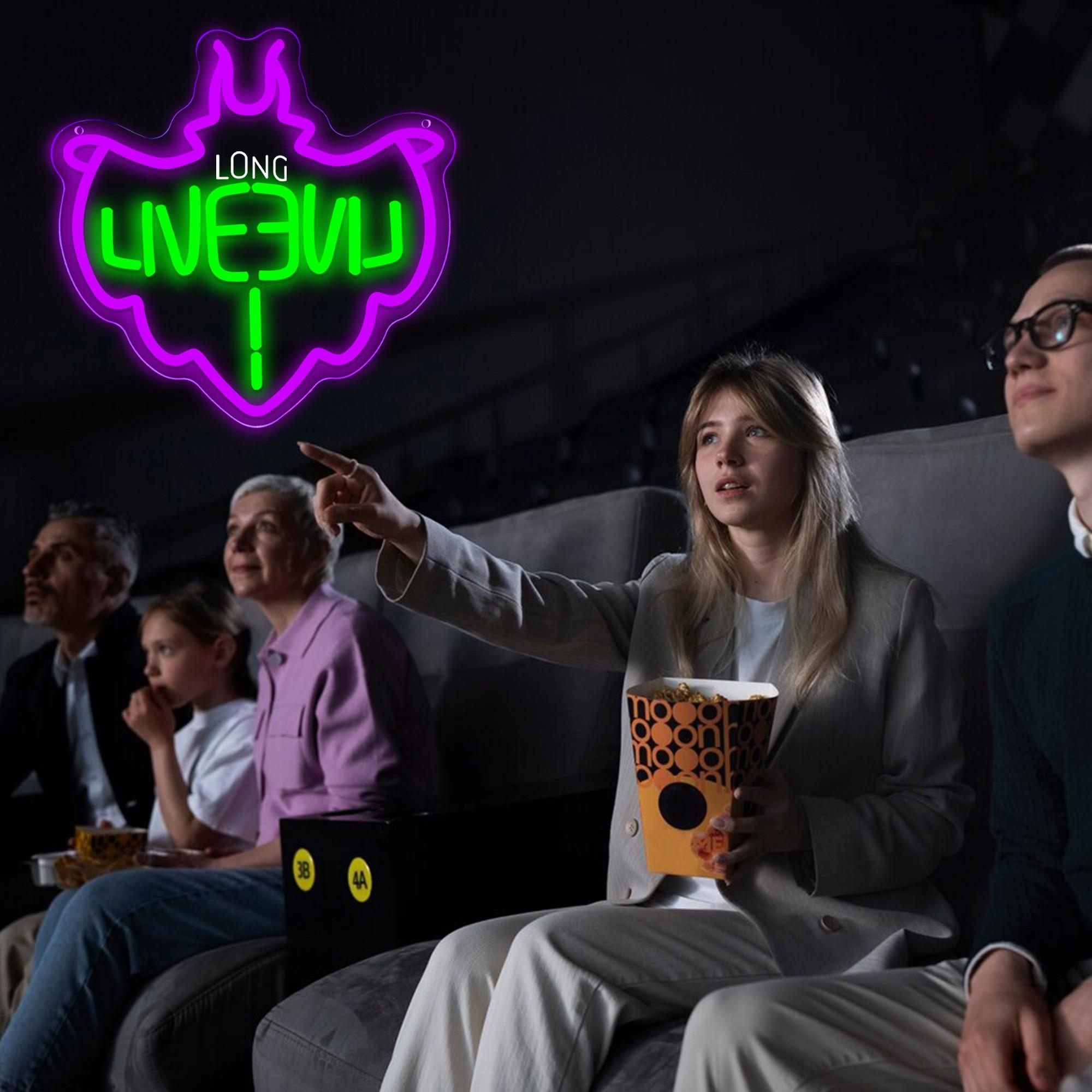 1pc Descendants Neon Sign, LED Descendants Neon Signs for Wall and Room , USB Neon Night Light for Game Room Bedroom Birthday Wedding Party Gifts