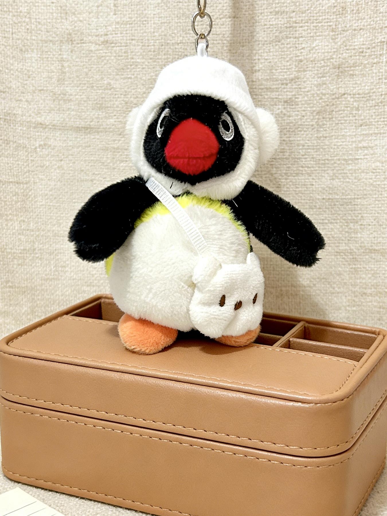 Cute Pingu Plush Keychain, Creative Gift, Hanging Decoration, Cartoon Doll Bag Charm
