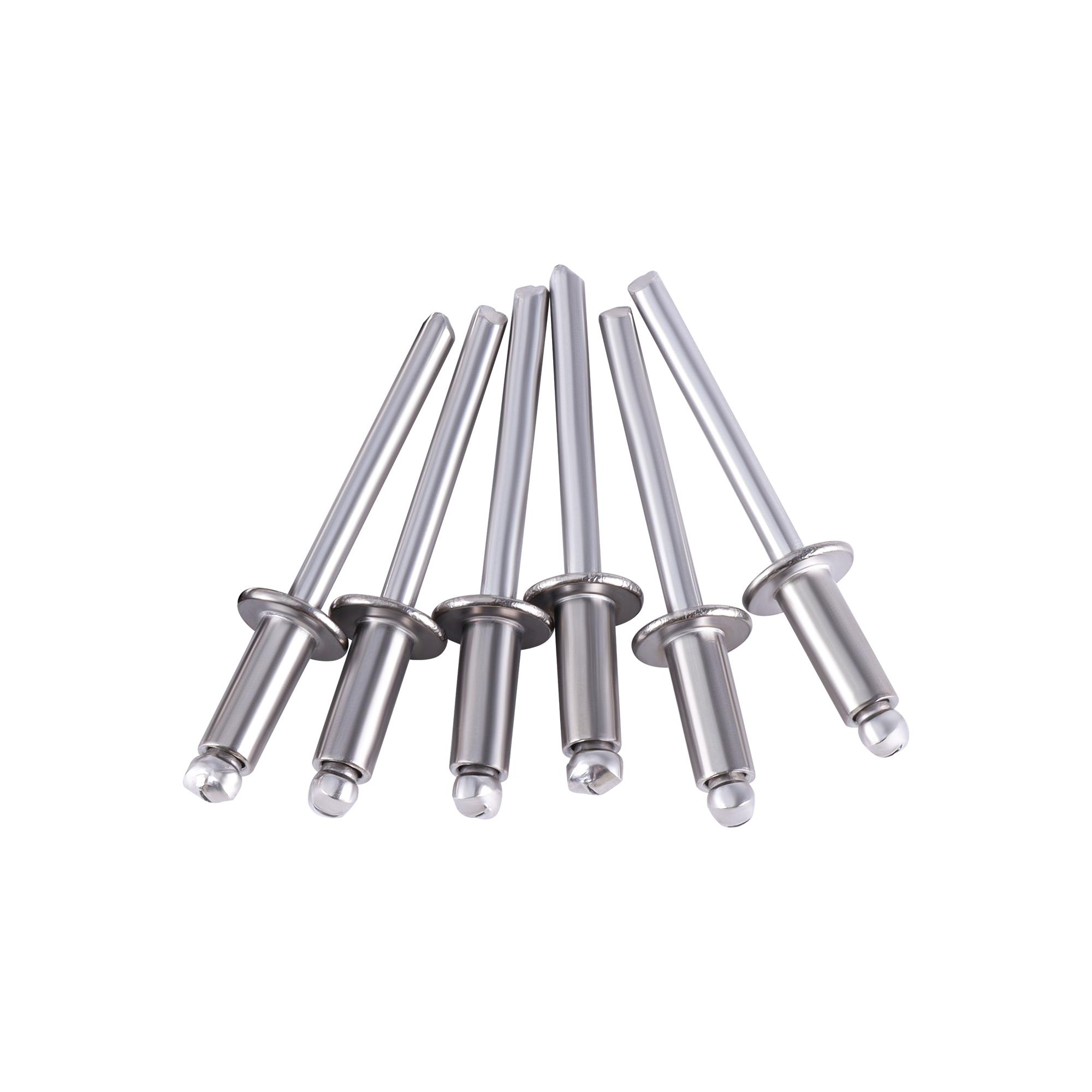 Blind Rivets 50 Pcs 3/16 x 1/2 inch Stainless Steel Pop Rivets 4.8 x 12 mm Blind Rivets Set, for Sheet Steel Duct Work (Silver)