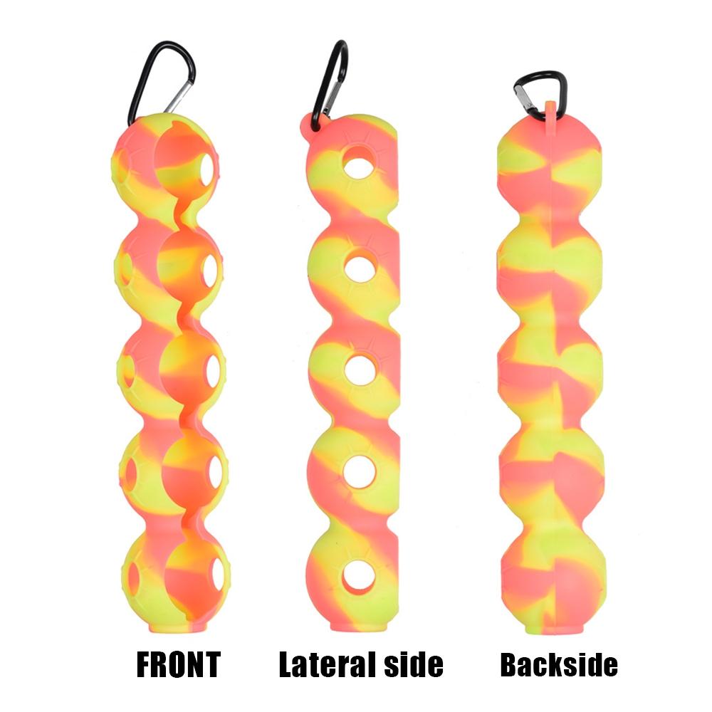 Silicone Golf Ball Bag Protective Cover, Mini Multicolor Ball Pouch, Portable Golf Equipment, Golf Accessories for Men & Women
