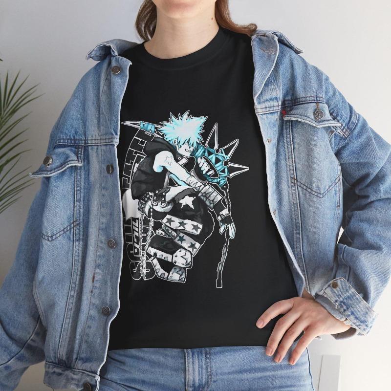 Soul Eater Anime Tee: Black Star Vaporwave Gothic Grunge Manga