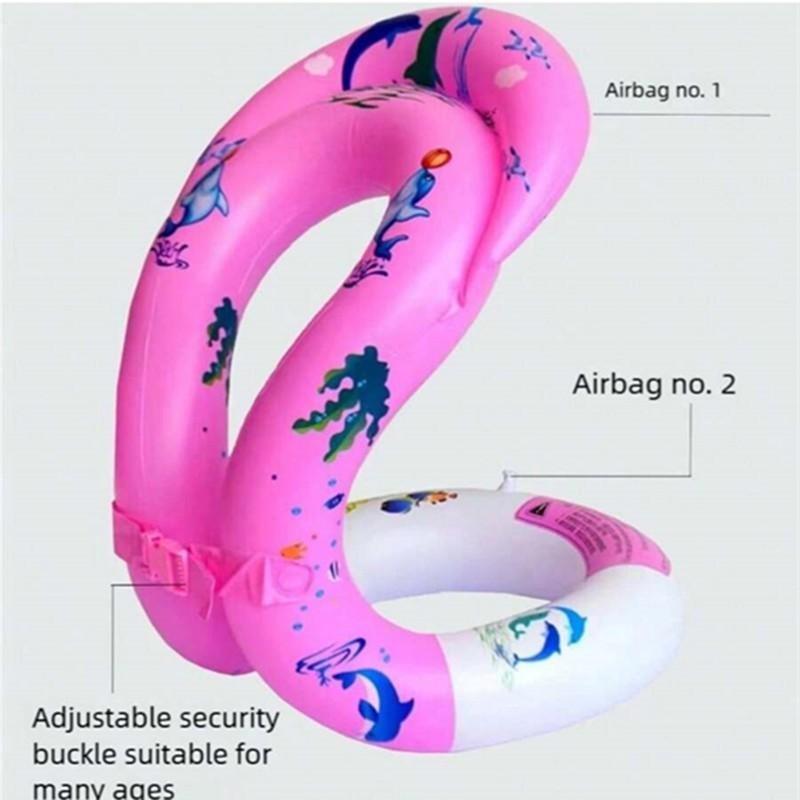 Children Learning Swim Vest, Thick Dual Airbag Swimsuit, Baby Water Self-Learning Gear, Swimming Aid Equipment, Fun Swimming, Durability Support