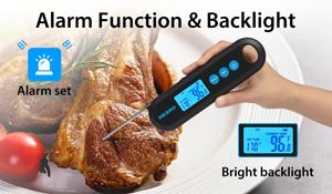 INKBIRD meat thermometer, 3-in-1Bluetooth Wireless thermometer, rechargeable temperature alarm, kitchen utensils,Grill Food Cooking Steel Stainless