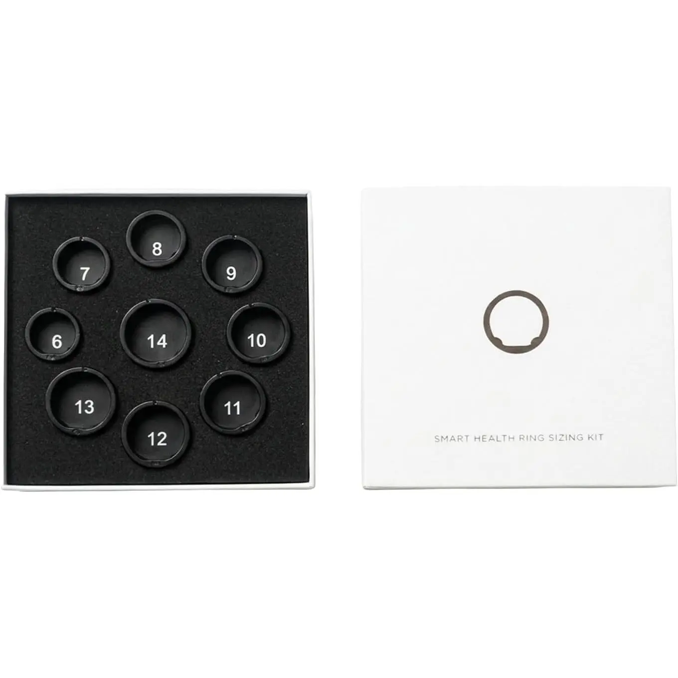 Cor Ring Sizing Kit, Size First Before You Buy, Choose from Sizes 6-14, Find Your Comfortable  Ring Fit(White)