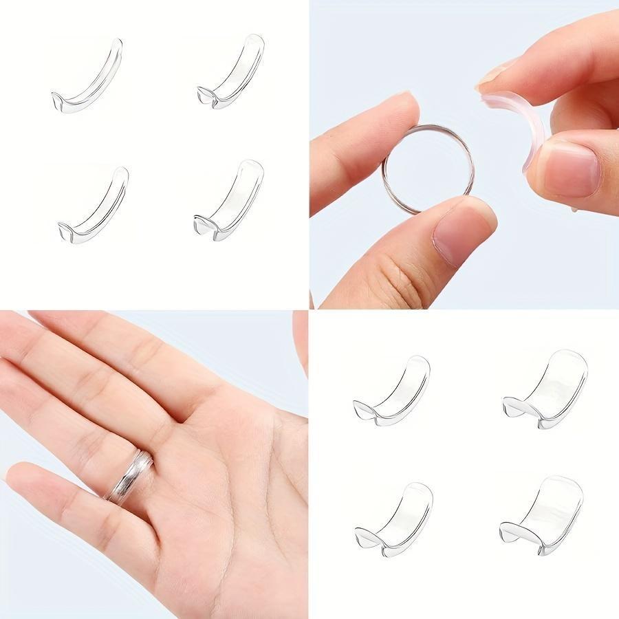 Resin Ring Adjuster, Invisible Ring Size Adjustment Pad, Fits Loose Rings, All Finger Sizes, Comfortable and Protective, Transparent Material