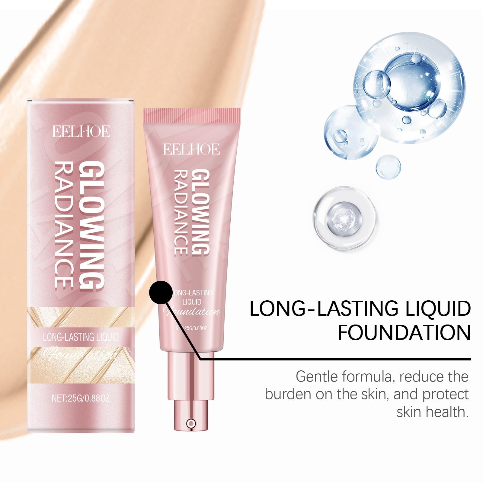 EELHOE Lightweight Long-Lasting Foundation Coverage, Non-Fading, Moisturizing & Refreshing