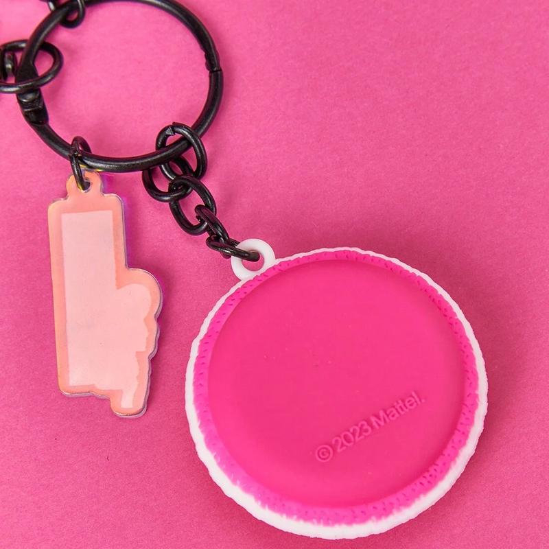 Barbie Kawaii Bag Charms Cute Macaroon Keychain For Key Leather Keychain Holder With Keychain Ring Pendants With Colorful Design For Wallet Keys For Women & Girls Birthday Gift