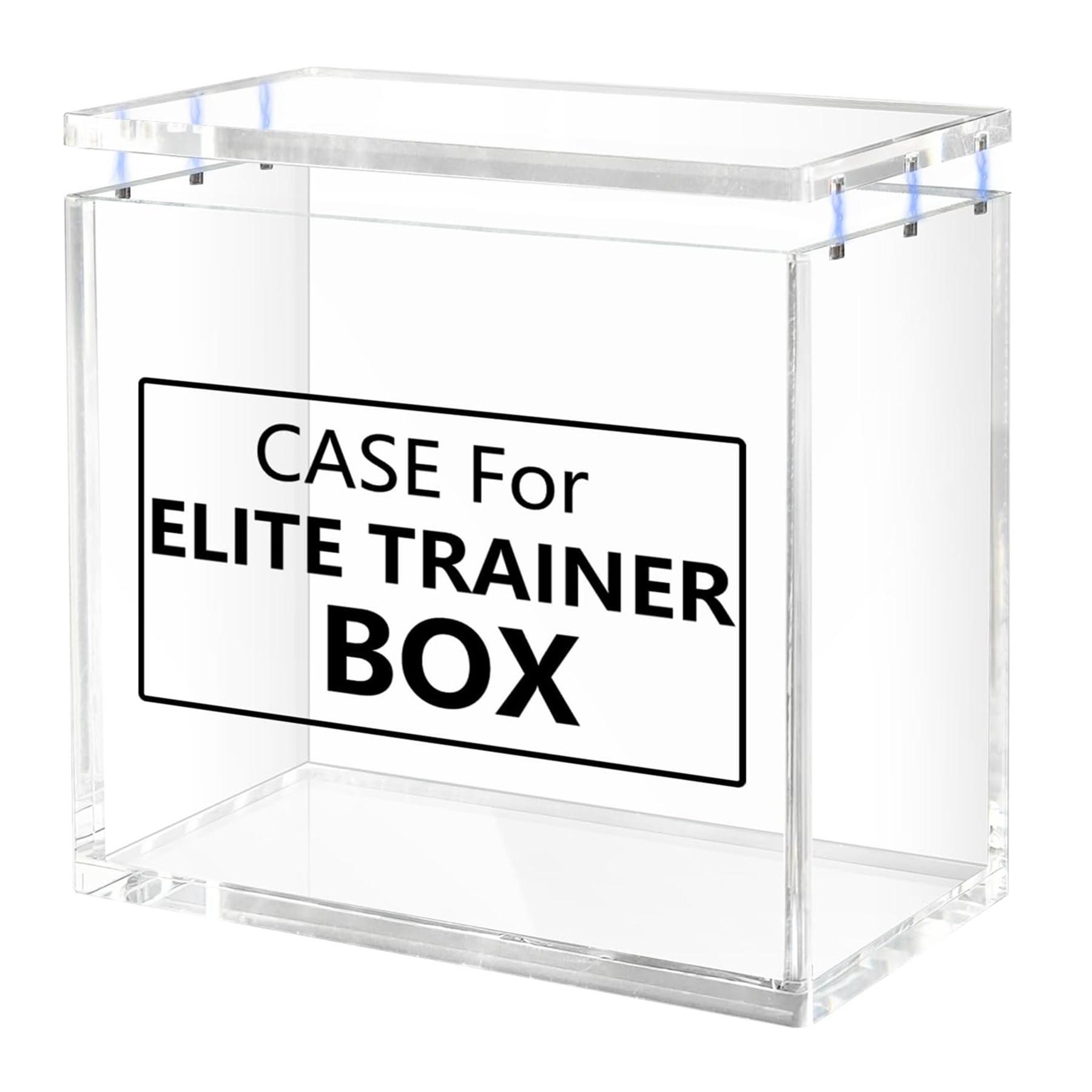 Elite Training Box Acrylic Case, 5mm Thick Stackable Display Box, Etb Protection Cover with 6x3mm Strong Magnets, Compatible with Elite Training Box