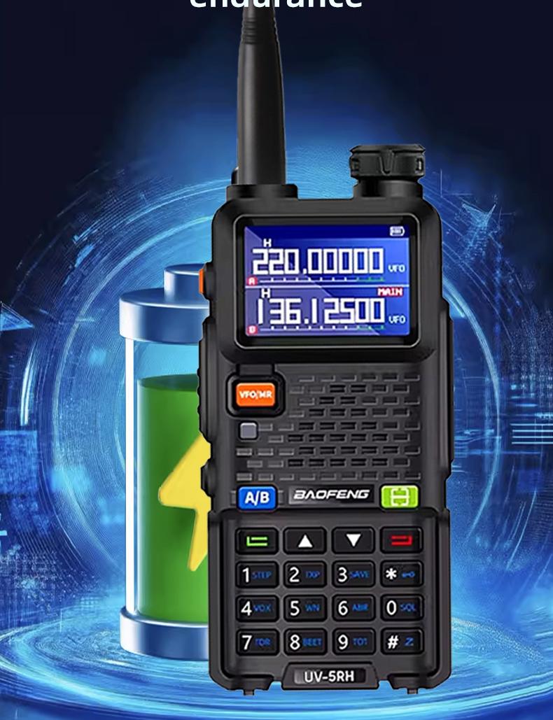 UV-5RH dual band bidirectional wireless intercom 15W high-power multi band 999CH transceiver wireless replacement frequency portable handheld intercom suitable for outdoor camping exploration and convoy tourism transportation essential equipment UV-5RH dual band bidirectional wireless intercom 15W high-power multi band 999CH transceiver wireless replacement frequency portable handheld intercom suitable for outdoor camping exploration and convoy tourism transportation essential equipment