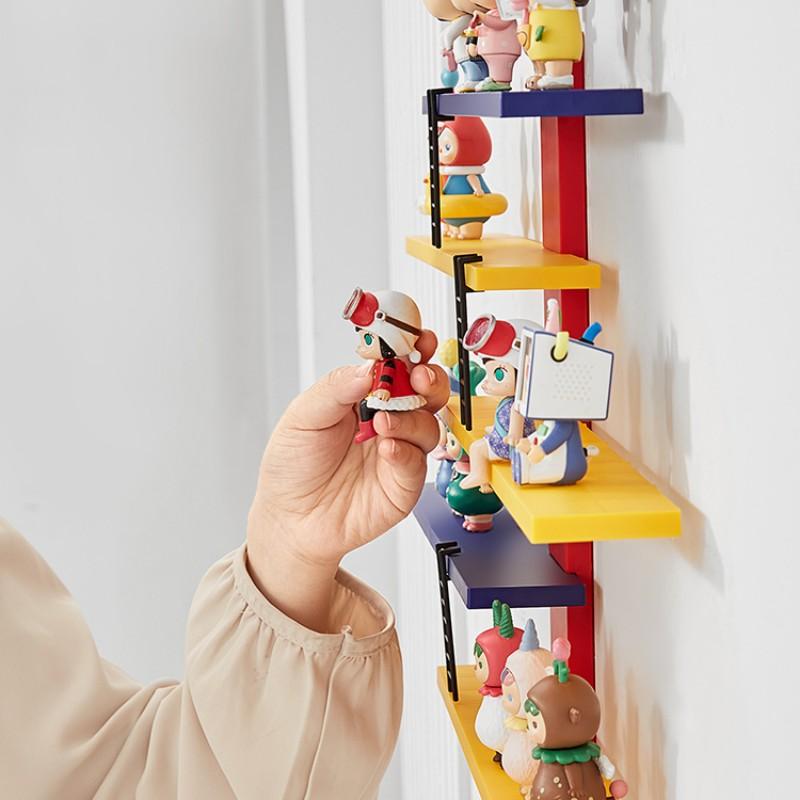 Adjustable Wall-Mounted Display Rack, 5-Tier Ps Board Storage Shelf, Modern Home Decor Organizer for Action Figures, Dolls, Statues, Toys