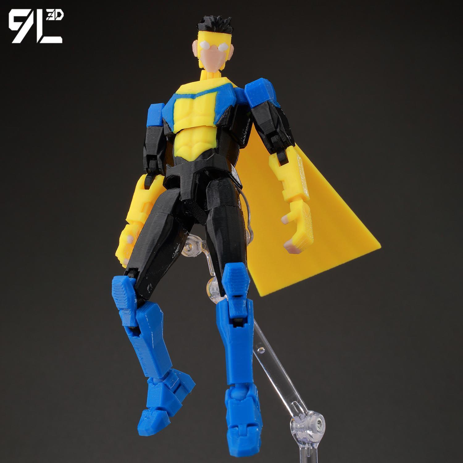 9L3D Printed Invincible Boy Invincible Mark 1.0 Version Titan13 T13 Dummy13 Multi-Jointed Movable Action Figure Collectible Toys 9L3D Printed Invincible Boy Invincible Mark 1.0 Version Titan13 T13 Dummy13 Multi-Jointed Movable Action Figure Collectible Toys