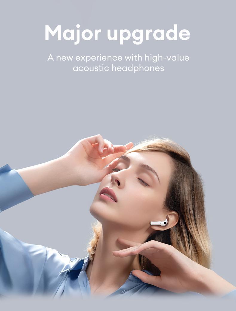 HYUNDAI T02 PRO True Wireless Bluetooth Earbuds HIFI Sound Quality Headset, Waterproof & Sweat Resistant Sports Headphones with Mic Suitable for Music/Phone Calls(Download App to use Translation Function)