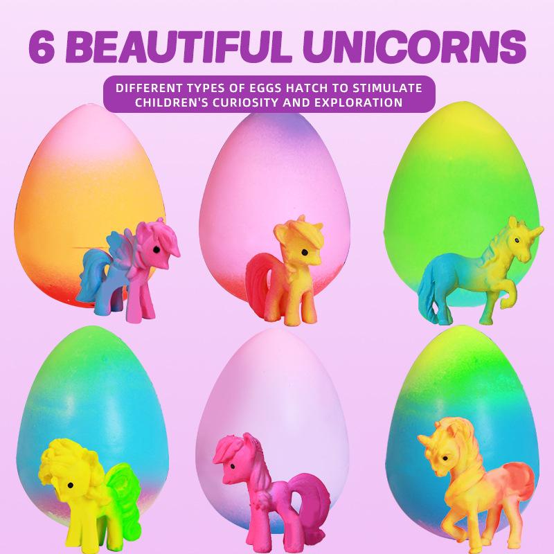 Magic Growing Unicorn Hatching Egg - Just Add Water to Watch it Grow & Hatch! - Rainbow Surprise Toy for Kids - Fun & Educational Science Experiment