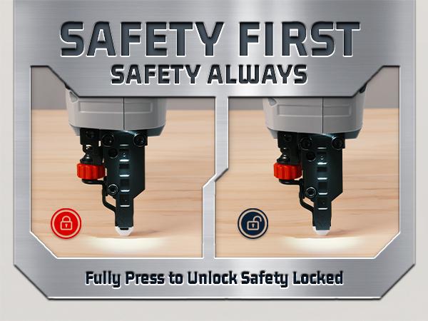 LINKNAL Electric Nail Gun, Cordless Brad Nailer, 18 Gauge, 2×20V Li-ion Batteries, Charger & 1000 Nails Included (L820-BN) - Tool Cordless Heavy Duty