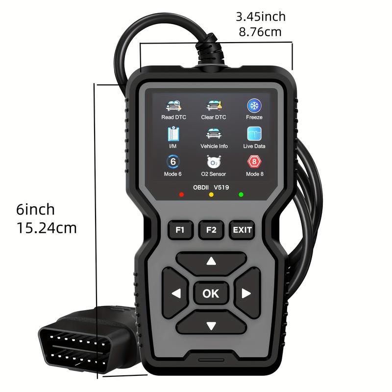 Obd2 Scanner Car Code Reader, Check Engine Light Scanning Tool, Finds & Clears Engine Trouble Codes, Abs Enclosure, Automotive Diagnostic Tool