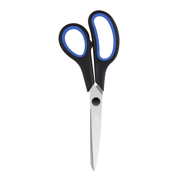 Home Scissors Stainless Steel Office Scissors 8.5 Inch Multifunctional Handmade Scissors Rubber Plastic Scissors