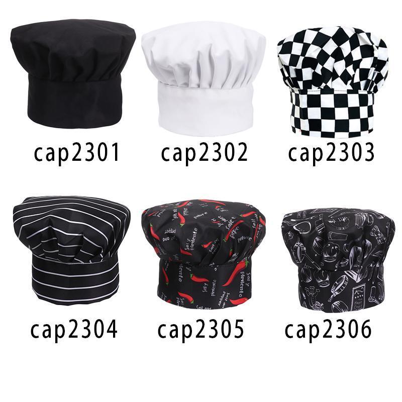 Catering Services Work Chef Hat Restaurant Kitchen Cook Hats Hotel BBQ Waiter Cap Cooking Bakery Adjustable Mushroom Caps