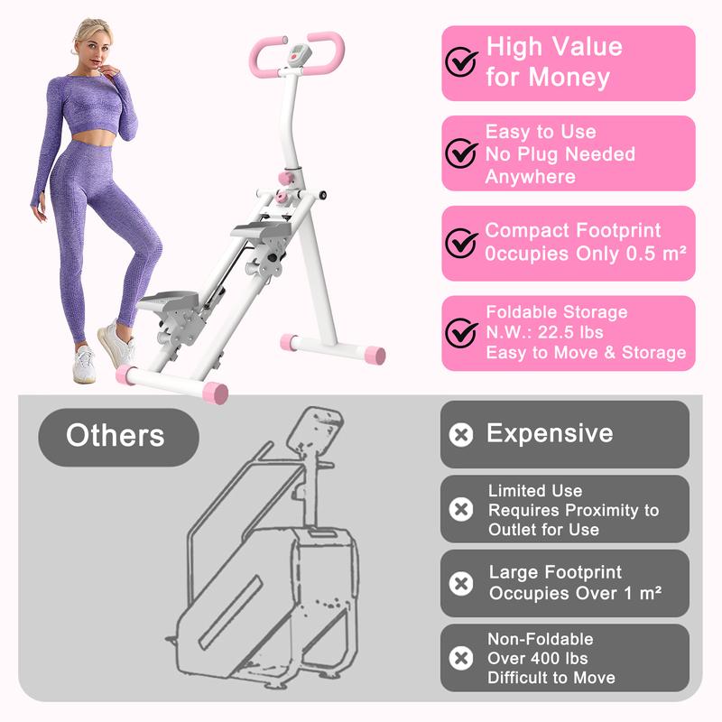 【SAVEYOUR】330LBS Stair Stepper for Home, Upgrade Vertical Climber Workout Machine for Full-Body Exercise Climber Fitness Equipment with Stable Frame Adjustable Handlebar,  Compact Folding Cardio Exercise Climber