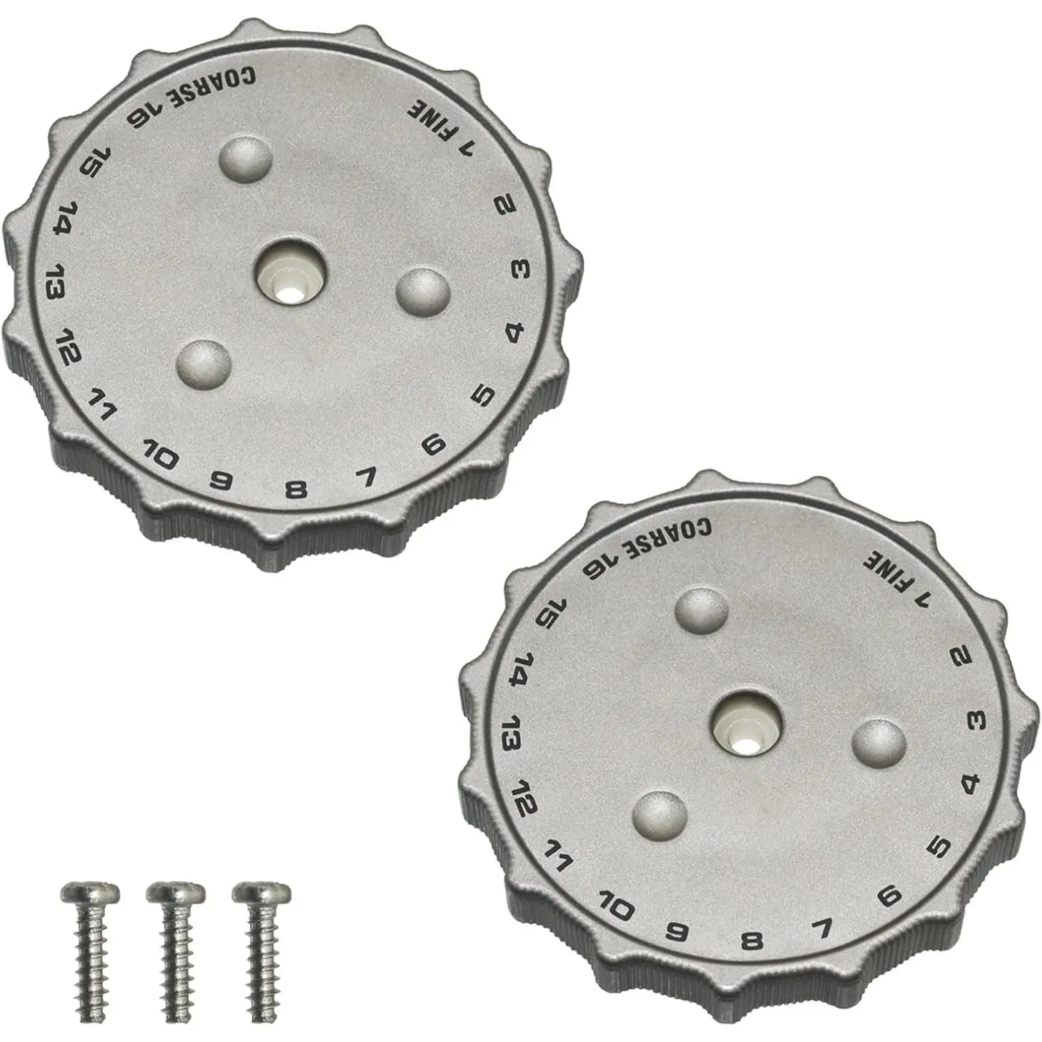 2 Pack SP0001592 Espresso Machine  Adjustment Knob | Plastic material, Barista series integration, Internal gears connection, Coarse fine selector, Manual dial setup