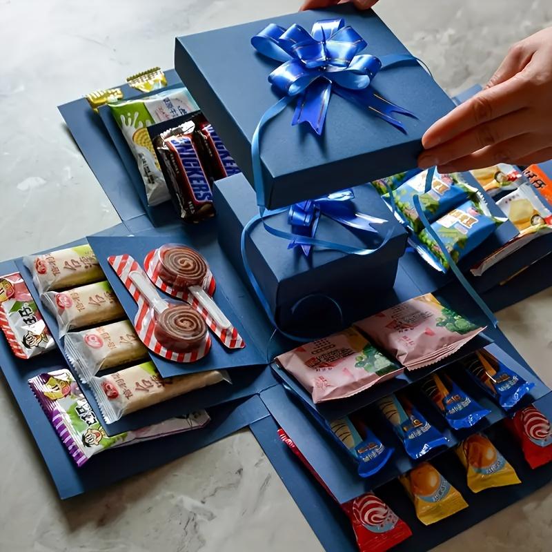 Explosion DIY Surprise Deluxe Gift Box Set, Snack Explosion Gift Box, Handmade Scrapbook Album, Perfect for Gifts, Mother's Day, Father's Day, Birthday