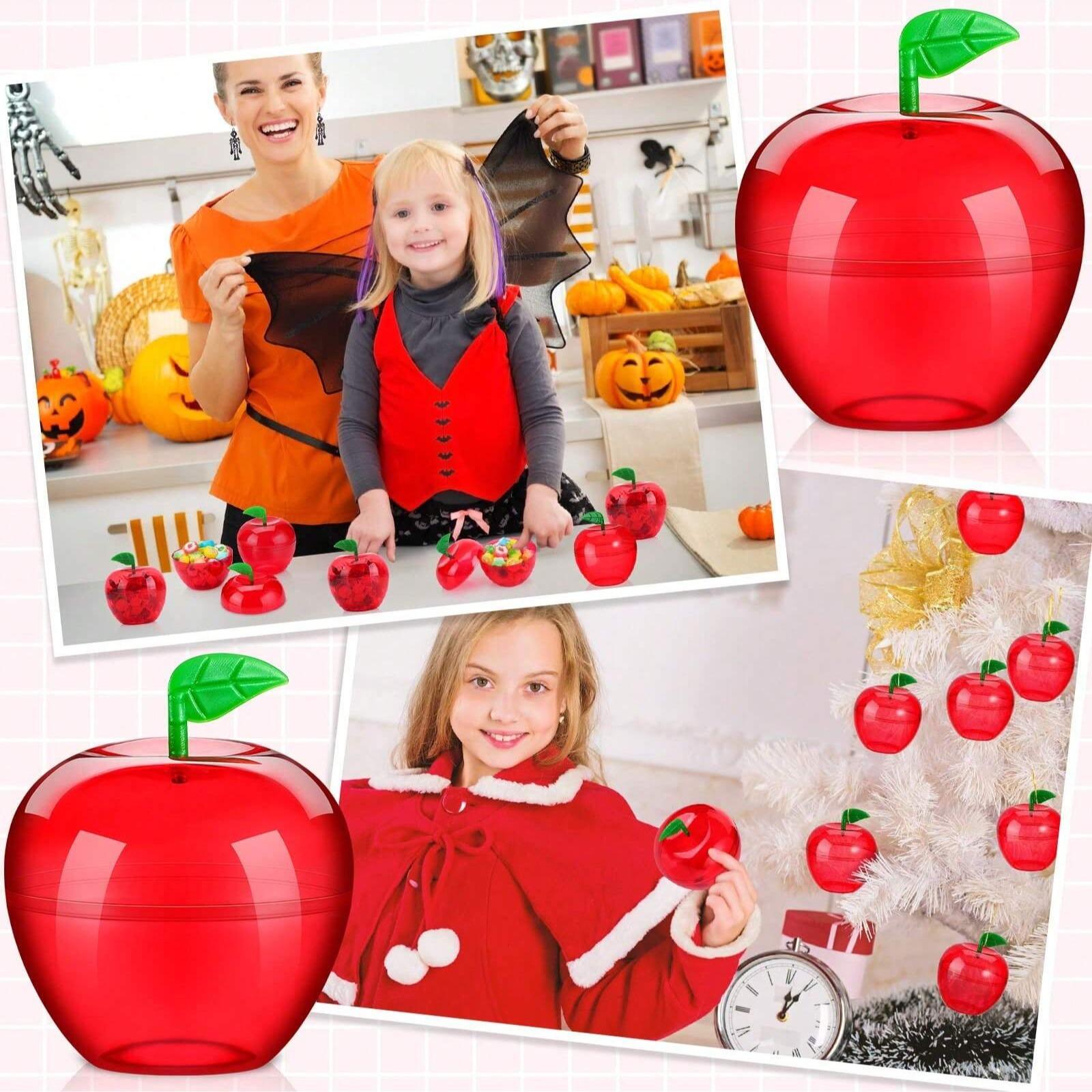 Plastic Apple Containers Wholesale Candy Box Stand, Thank You Gift for Kids, Christmas Party Return Gifts, Teacher Appreciation, Birthday Gift Box, Party Gift Packs