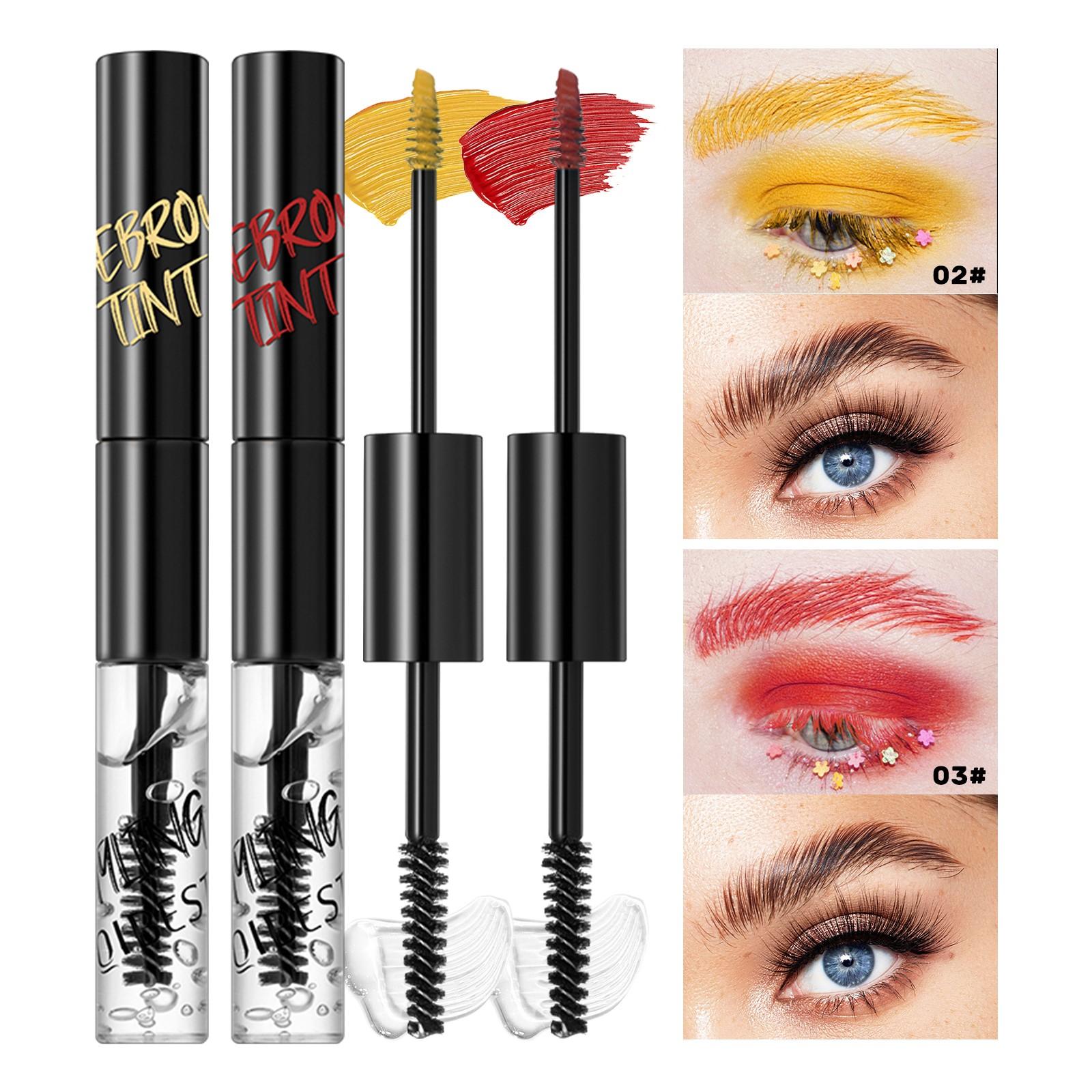 Long-Lasting Waterproof Sweatproof Mascara, Natural Volumizing Effect, Dual-Ended Balm Formula, Single Item Packaging