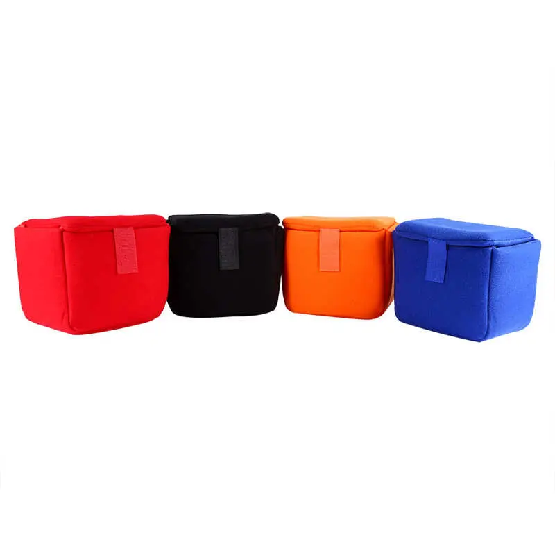 Camera Insert Bag Partition Padded Bag Velvet Shockproof Protection Camera Lens Case Soft Bag for Nikon for Sony Cameras