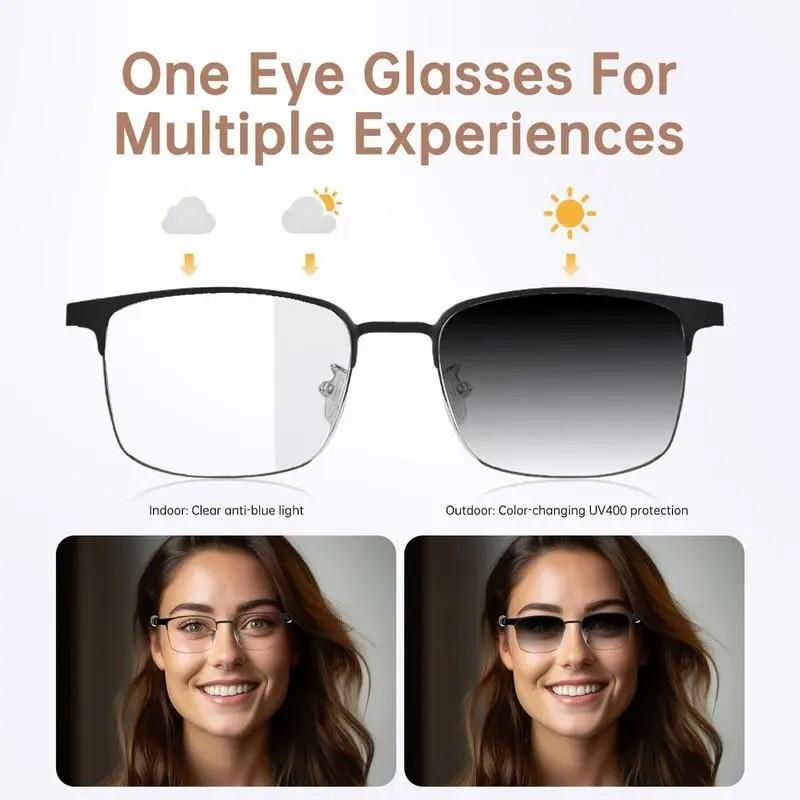 AI translation smart glasses, 160+language simultaneous interpretation, automatic dyeing polarized lenses, intelligent noise cancelling speaker, lossless microphone, book reading, business occasions, Universal King, 2026 new gift