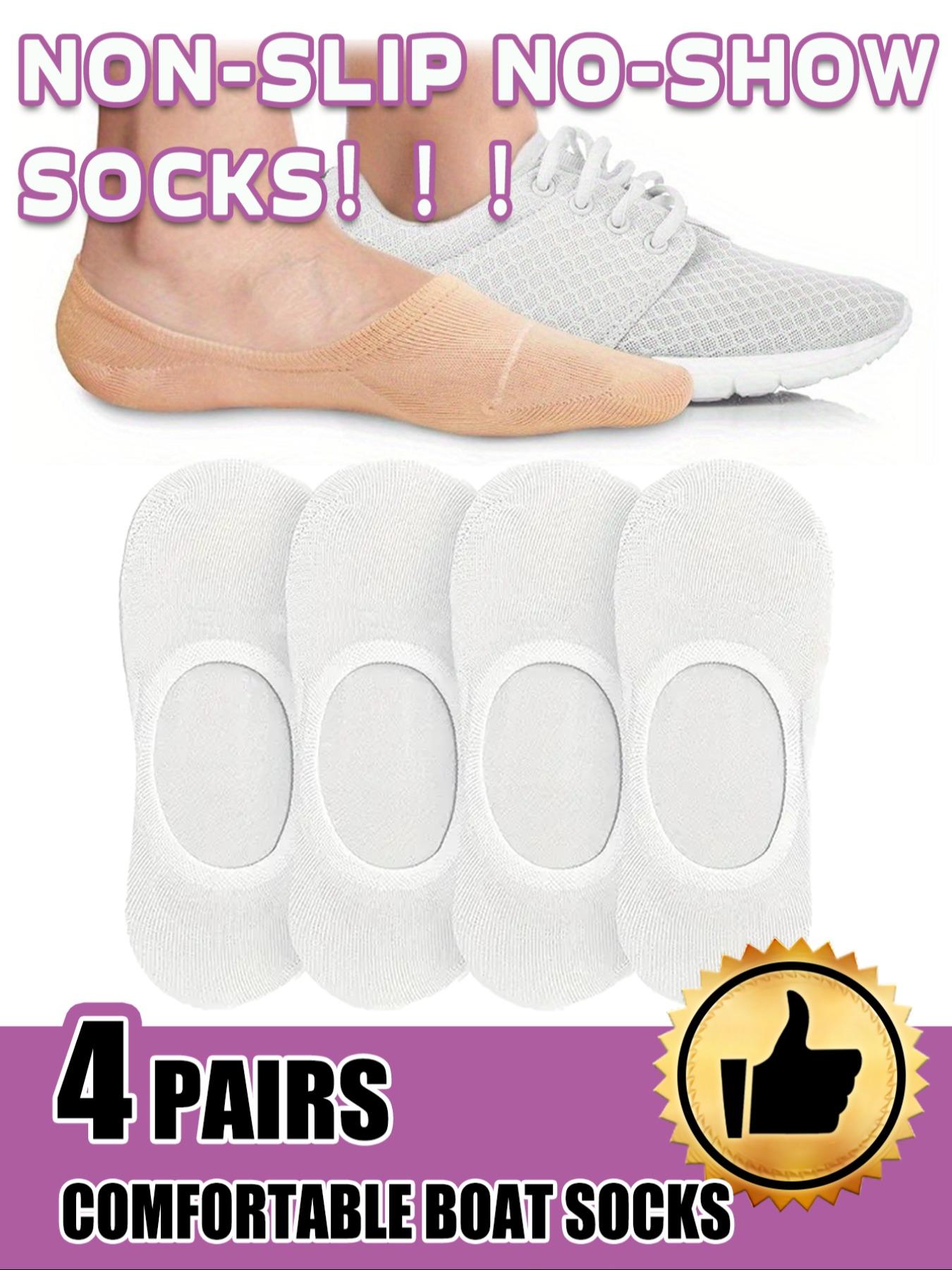Durable Invisible Socks, 4 Pairs Comfortable Breathable Design, Perfect for Daily Wear, Casual Style Footwear Accessories