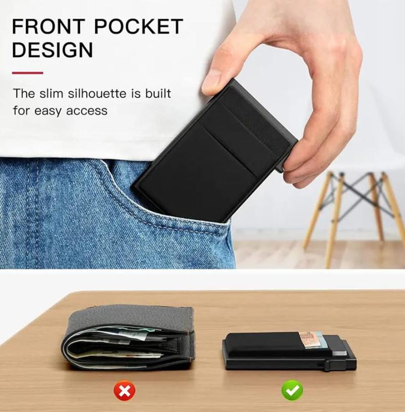 Men's Minimalist Casual Simple Slim Cardholder, Business - style Card Wallet for Men, Portable Solid Multi - card Carrier for Office & Everyday Use