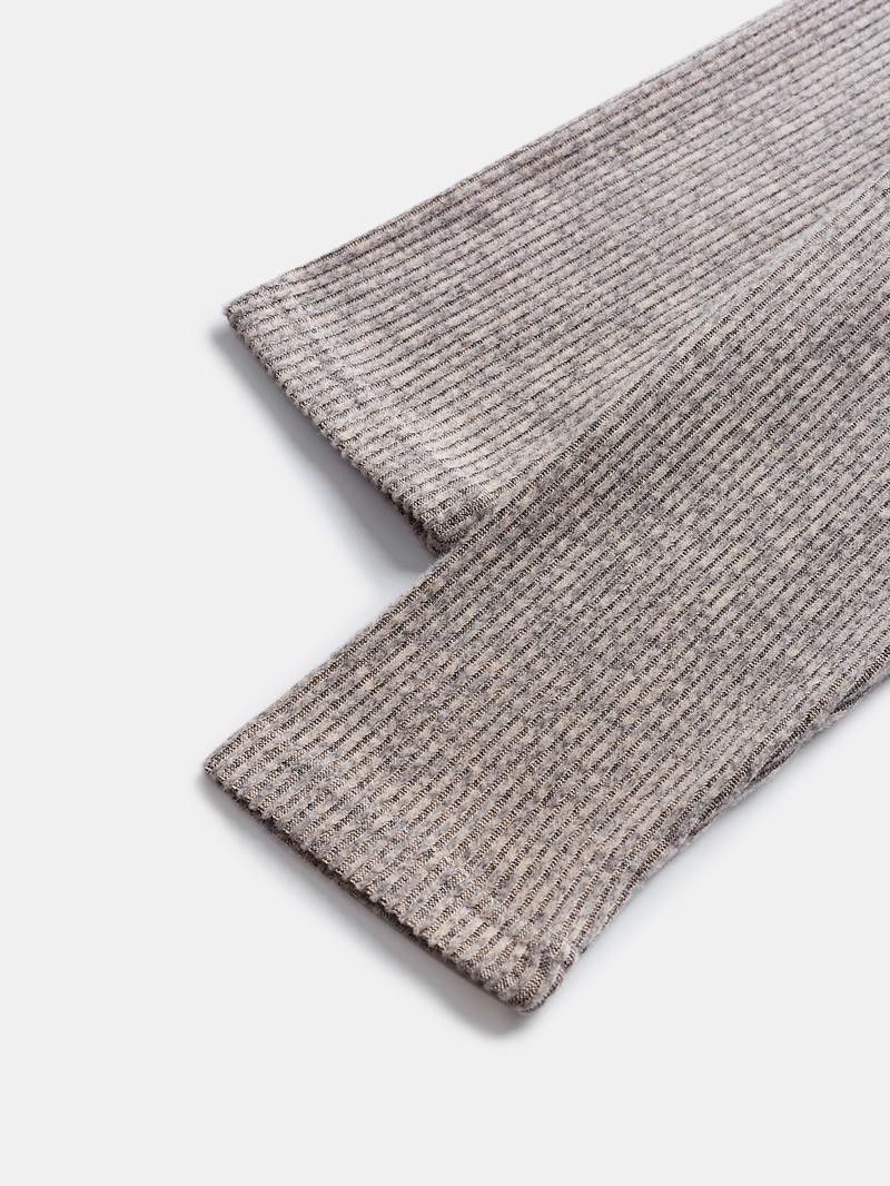 Women's Autumn Winter 2-Piece Set, Casual Round Neck Knitted Cardigan with Buttons & Loose-Fit Pants