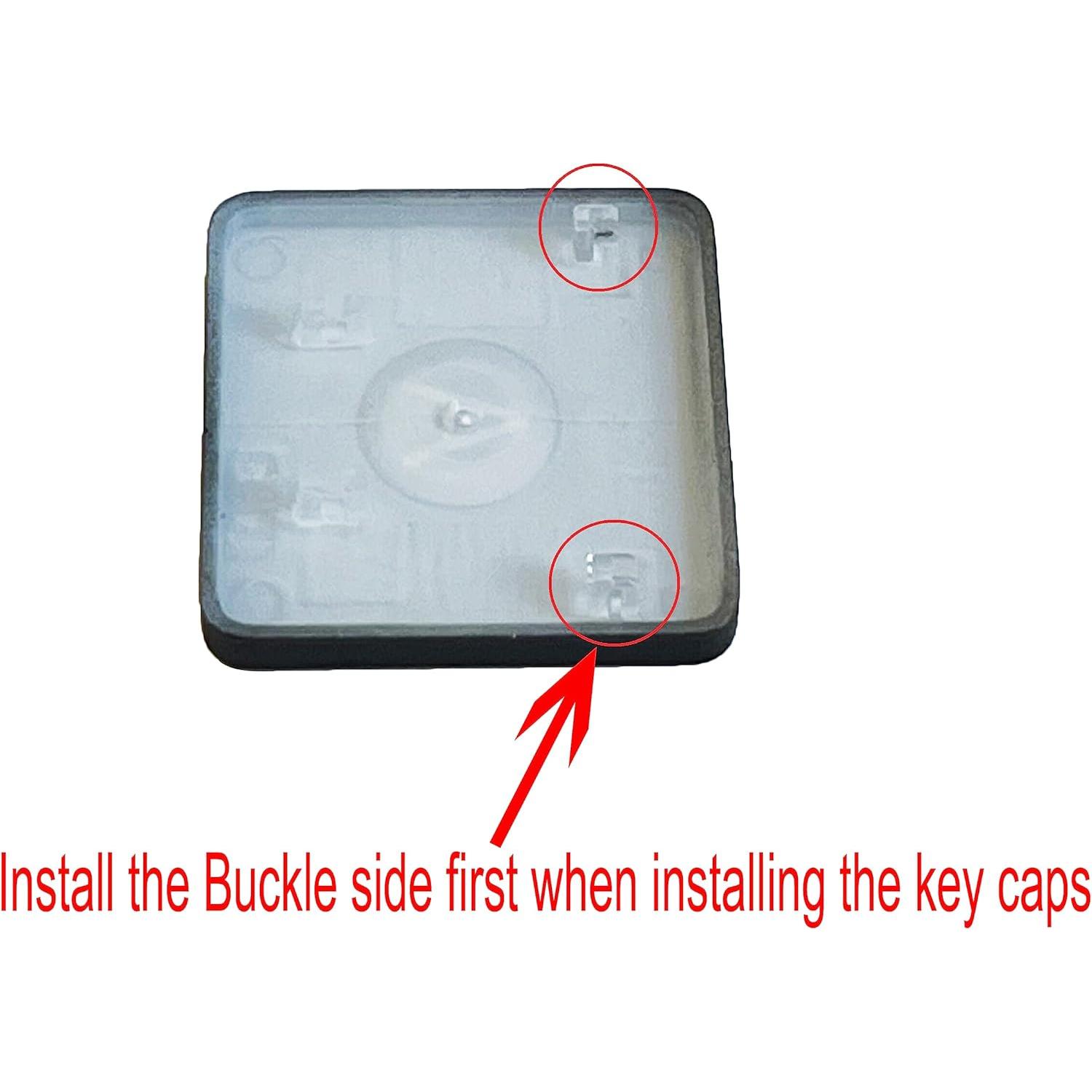Replacement Keycaps  for MacBook Air M2 M3 M4 13'' 15'' A2681 A3113 A2941 A3114, MacBook Pro/Max 14 16'' M2 M3 M4 A2779 A2780 A2918 A2992 A2991 A3401 A3112 2022-2024 Black