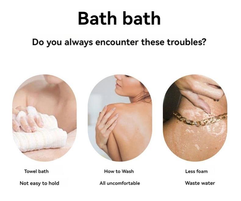 Antibacterial Five-Finger Bath Glove, Exfoliating Home Shower Accessory, Unisex, Gentle on Skin, Ideal for Daily Use