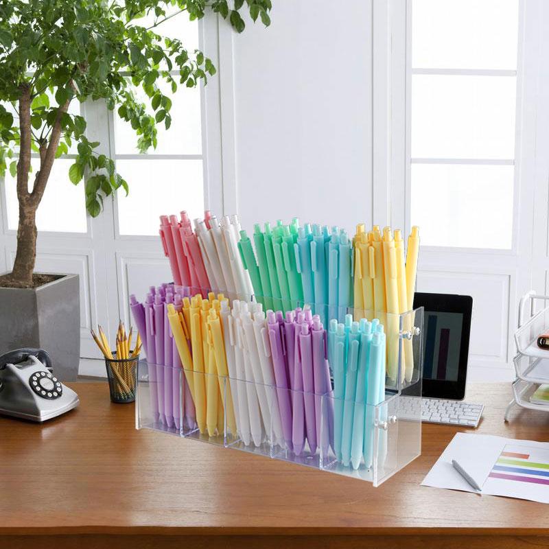 Multi-Layer Transparent Storage Rack, 2/3/4 Layers Display Stand, Ideal for Pens Pencils Markers Ballpoint Pens, Office Supplies Organizer, Stationery Storage Organizer