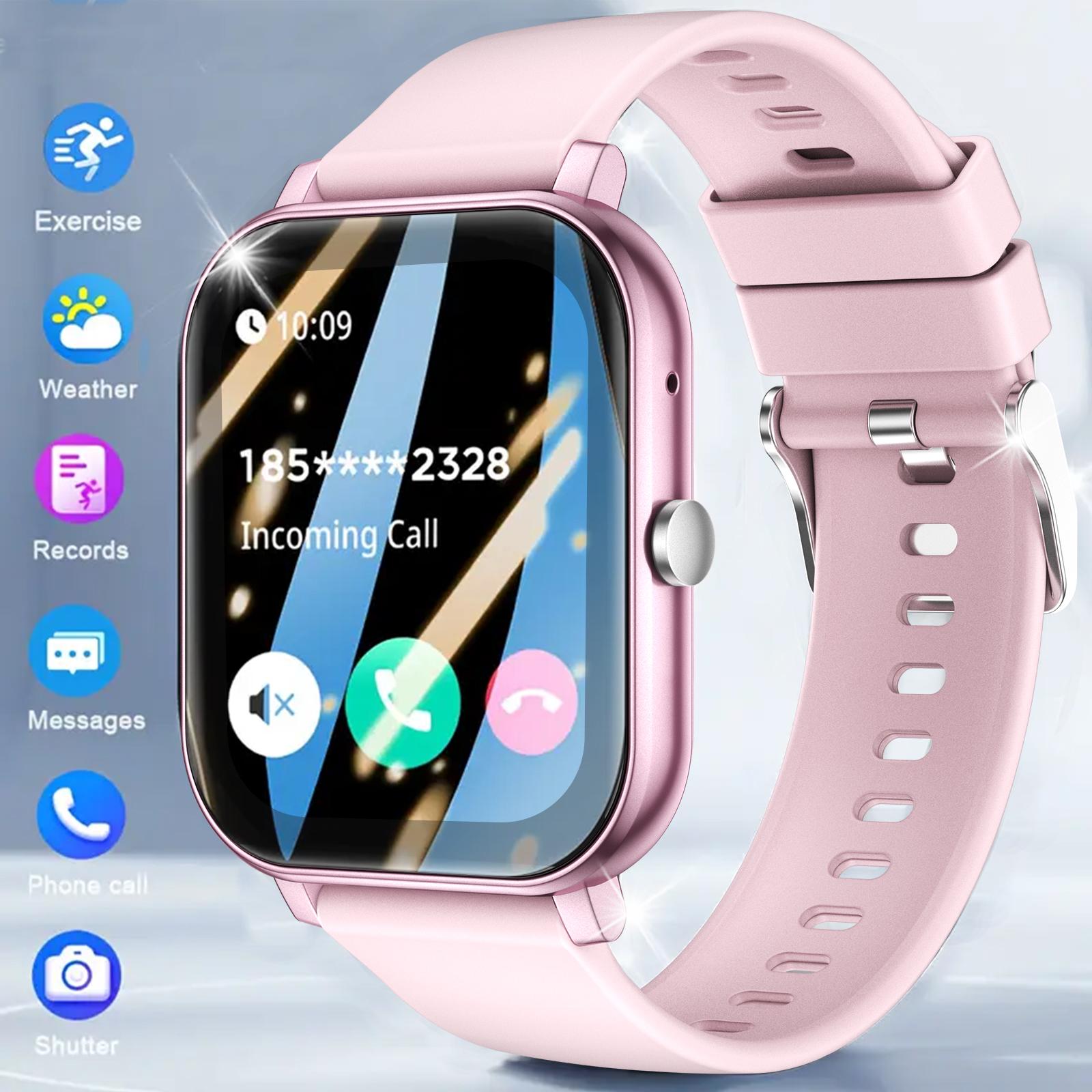 Smart Watch with Wireless Calling & Multi-Sport Mode, Call Reminder, Sms Alerts, Compatible with iPhone & Android Devices